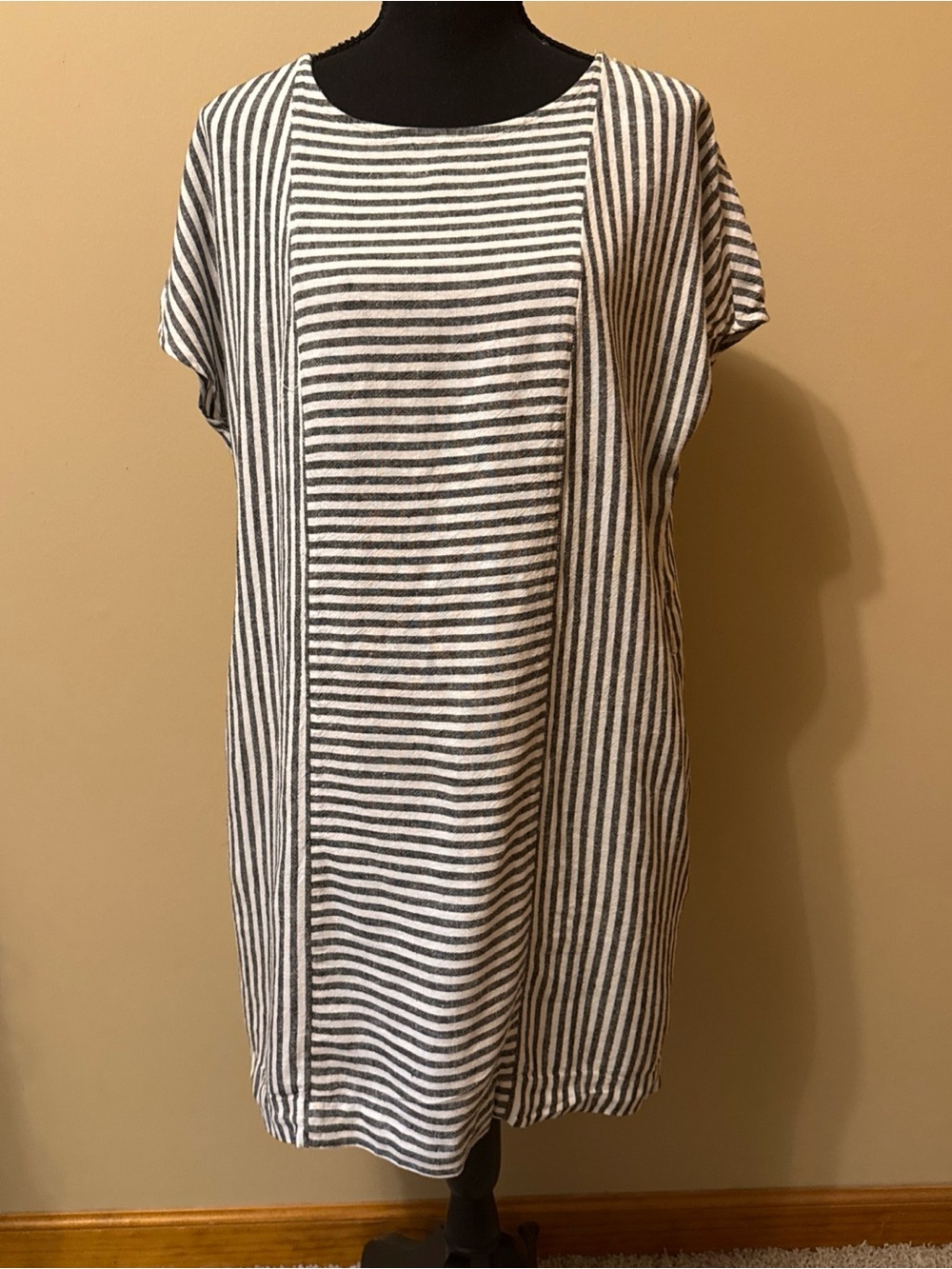Madewell Black and White Striped Top